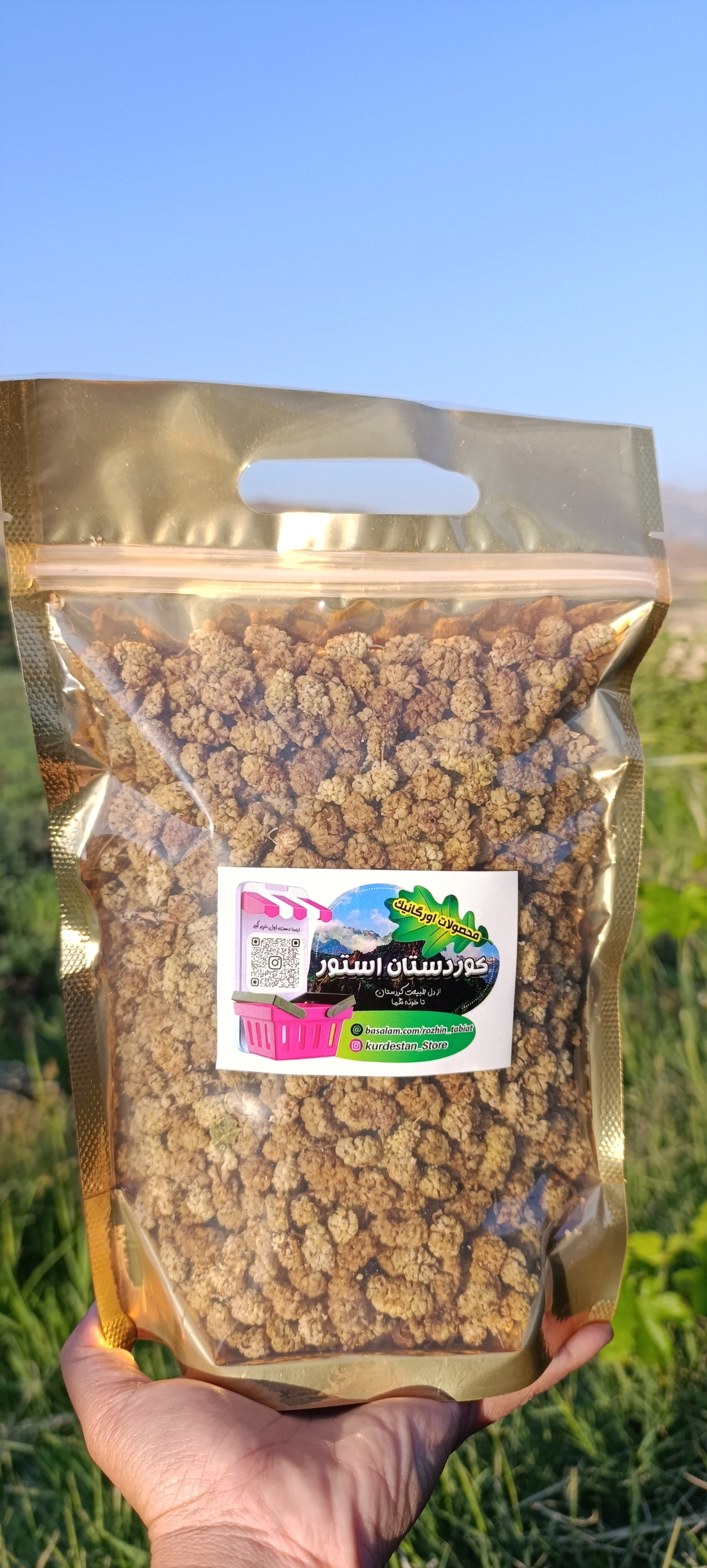 توت خشک محلی تمیز و درجه یک بسته یک کیلویی